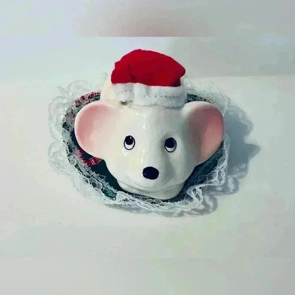 Vintage 1992 “Mouse On Pillow” Santa’s Design figurine. Brand new in box. - Picture 2 of 11